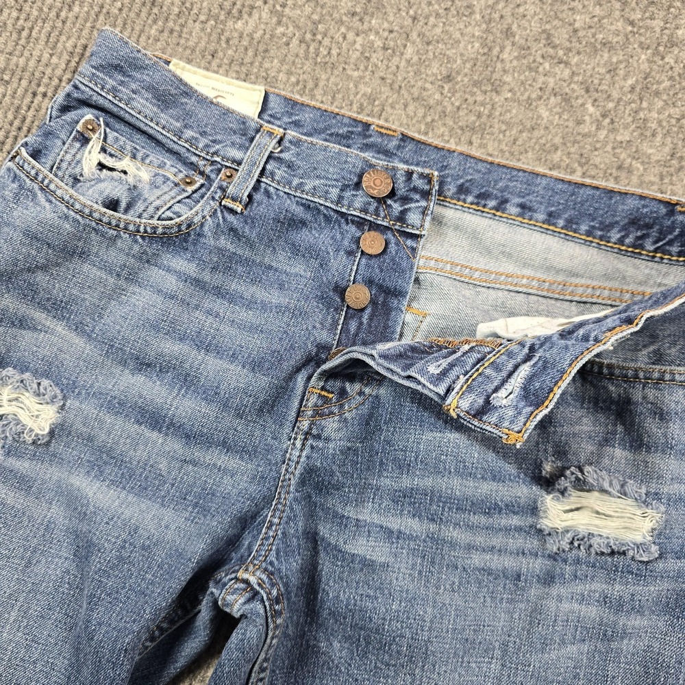 Hollister Jeans Mens 32x30 Blue The Hollister Boot Bootcut Distressed Y2K 31x29